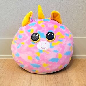 Ty Squish-A-Boo Fantasia the Unicorn Cookie Flamingo Squishmallows Pink Glitter